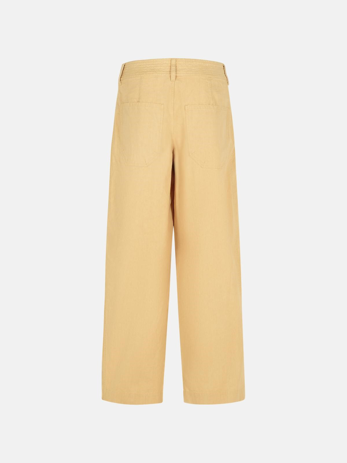 INAYA' BEIGE COTTON PANTS - 3