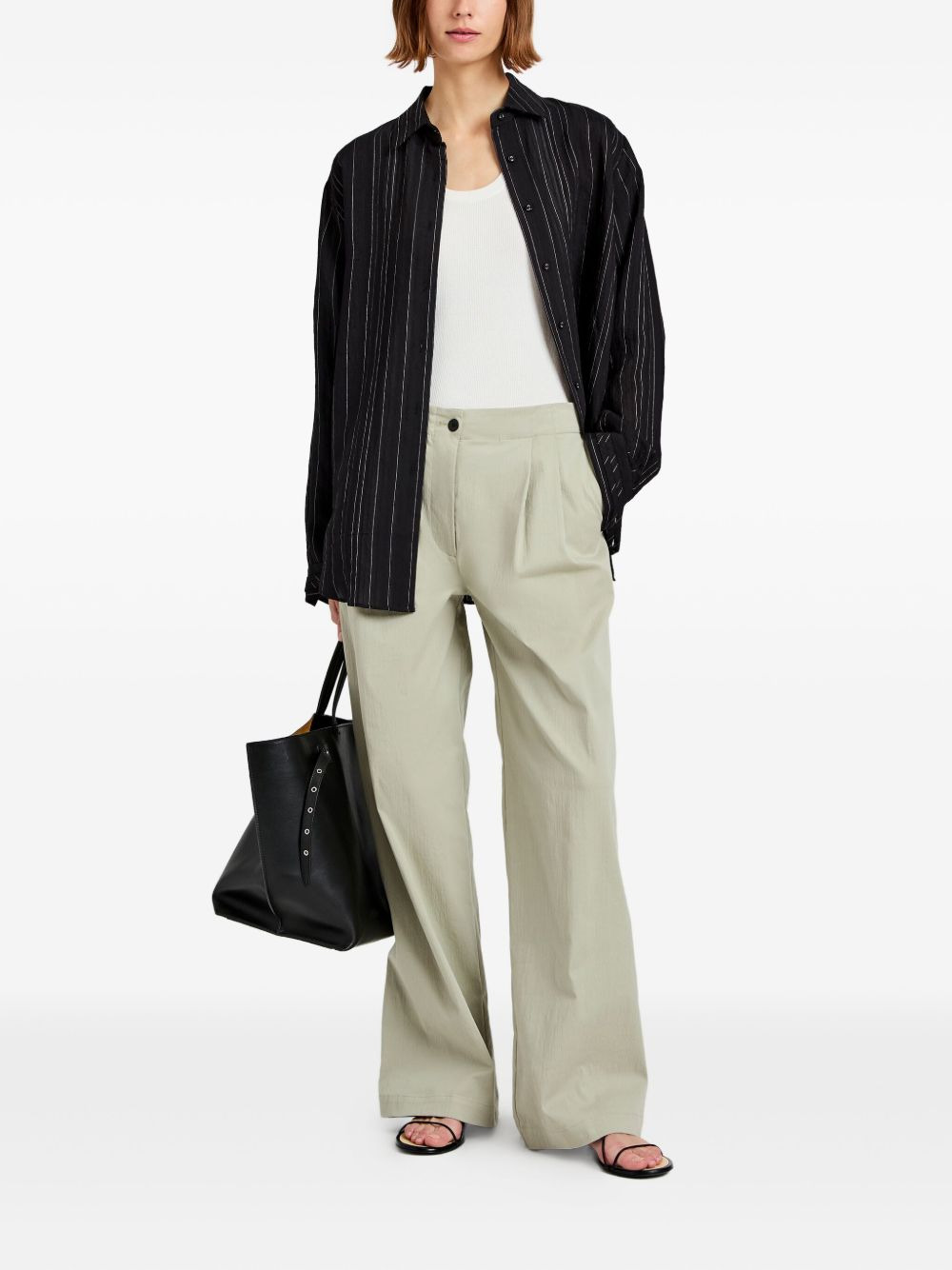 Raven stripe woven shirt - 2