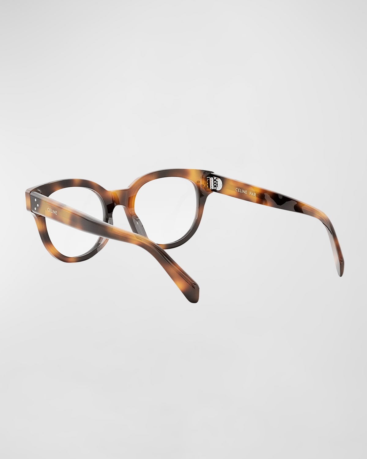 Havana Acetate Cat-Eye Optical Glasses - 2