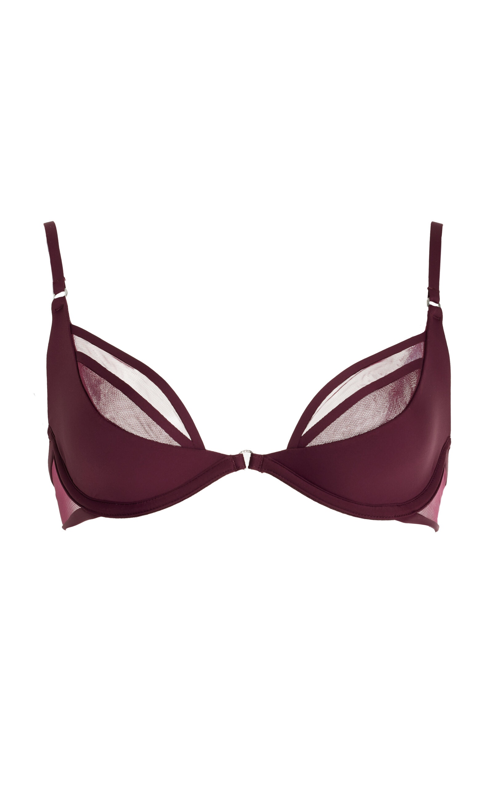 Nensi Dojaka for Calvin Klein Plunge Bra burgundy - 1