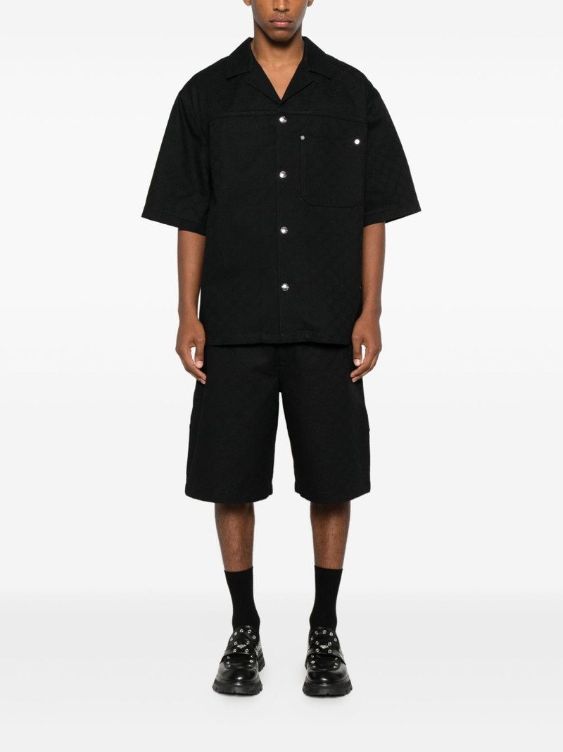 GUCCI button-fly cotton shorts outlook