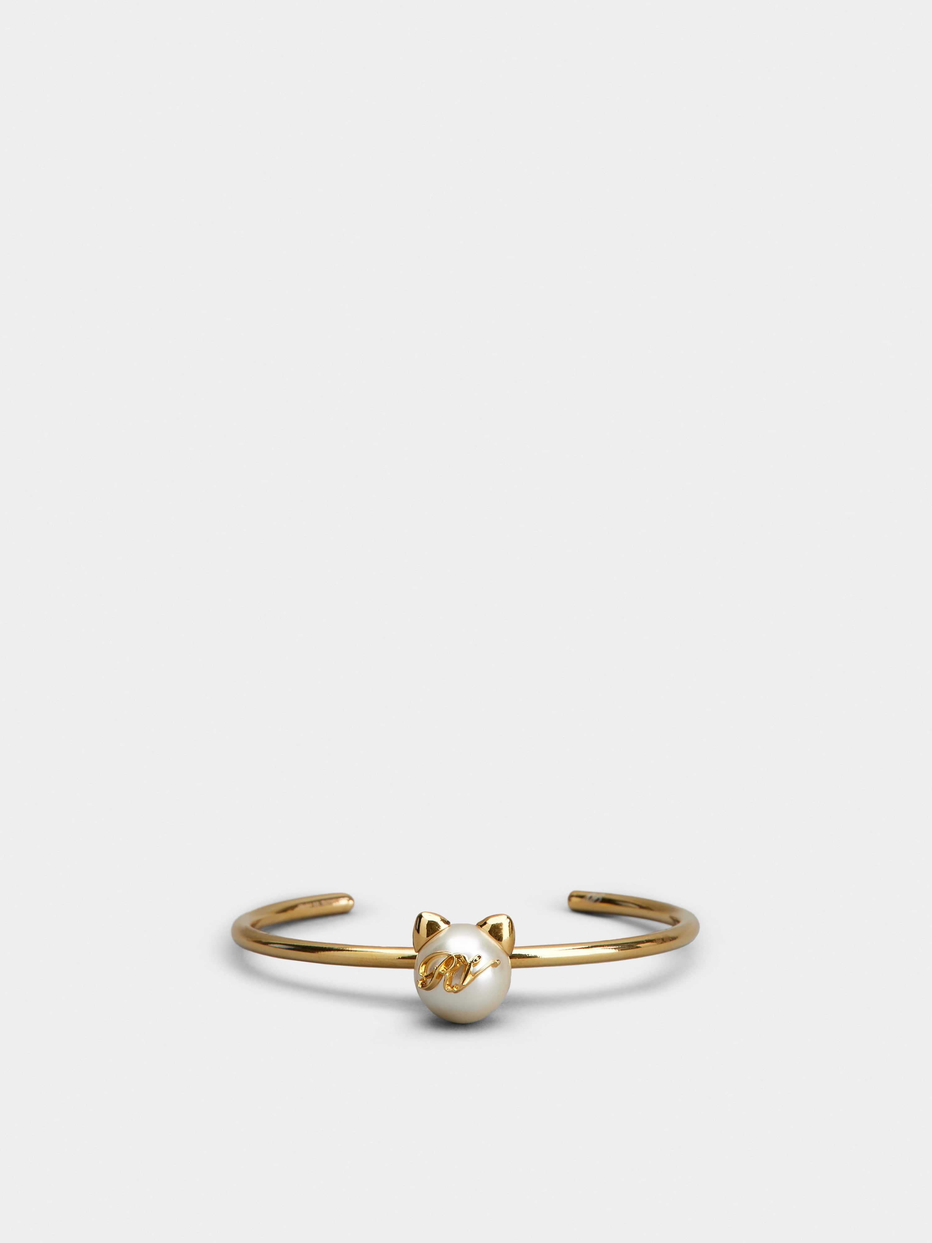 Pearl Cat Bracelet in Metal - 1