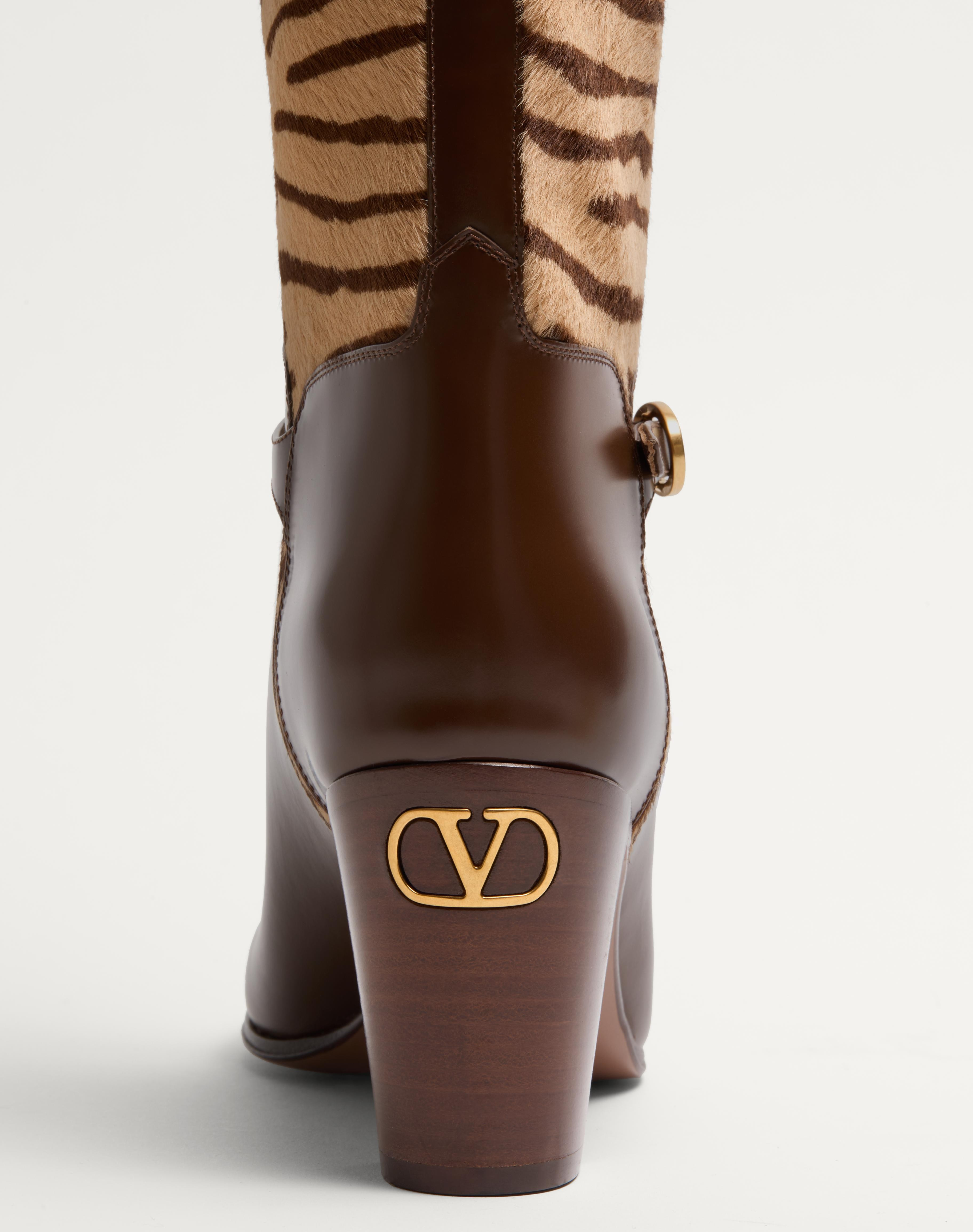 PATTIE BOOT IN PONY-EFFECT CALFSKIN 75MM - 4