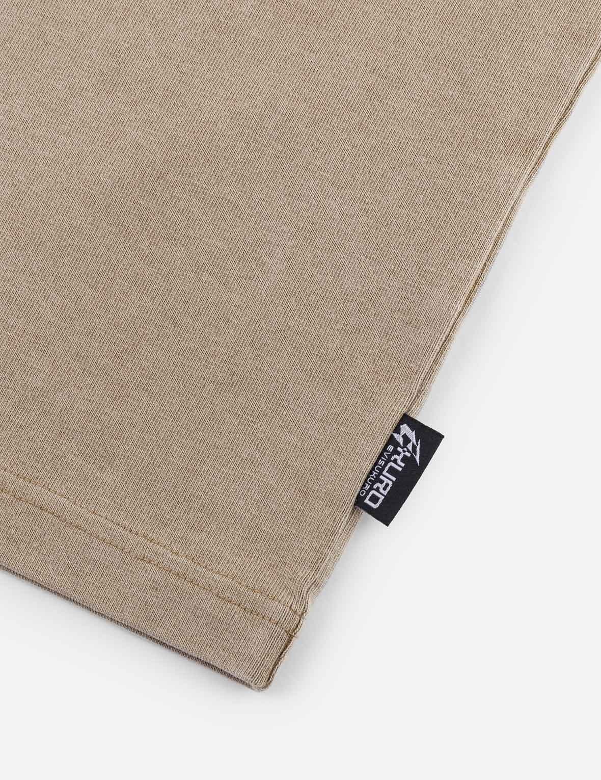 EVISUKURO Embroidery Washed Relax Fit T-shirt - 8