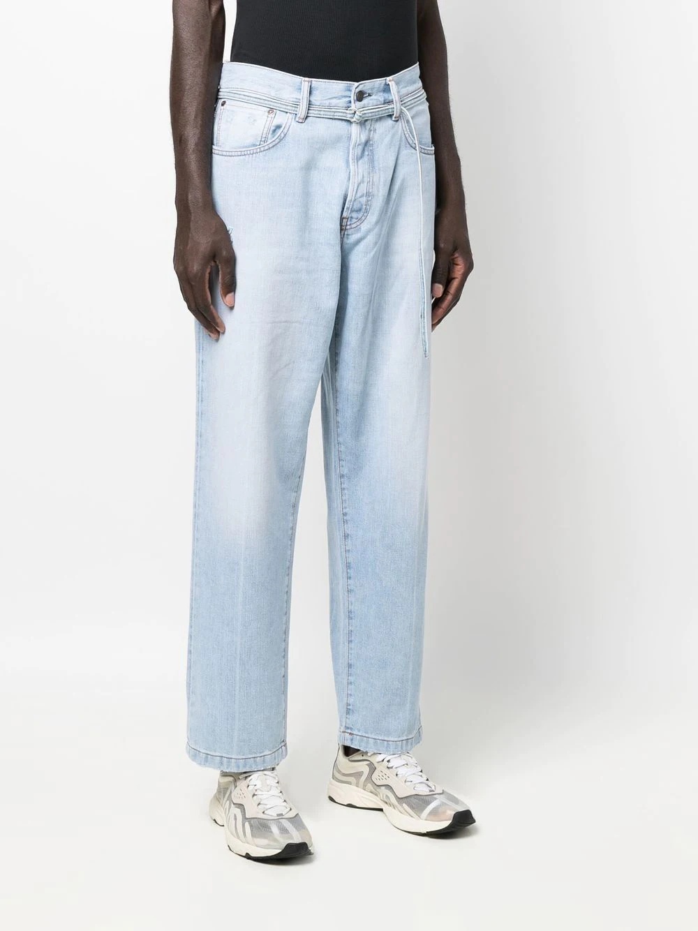 mid-rise straight-leg jeans - 4