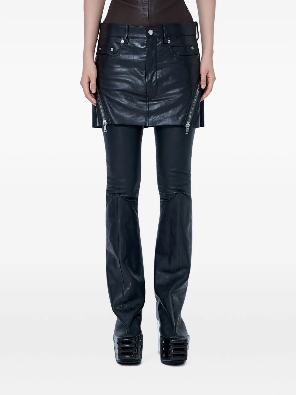 Bolan Banana zip-detail mini skirt - 1