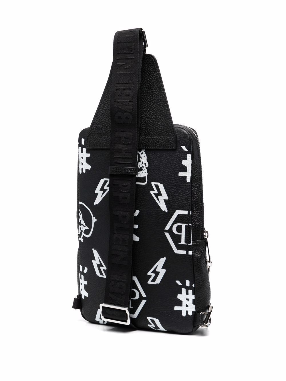 monogram-print one-shoulder backpack - 3