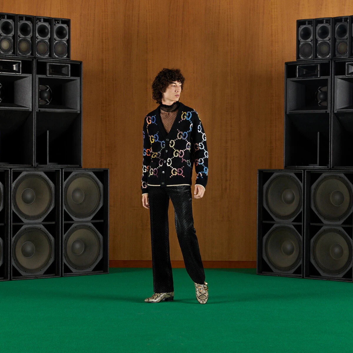 GG wool jacquard cardigan - 2