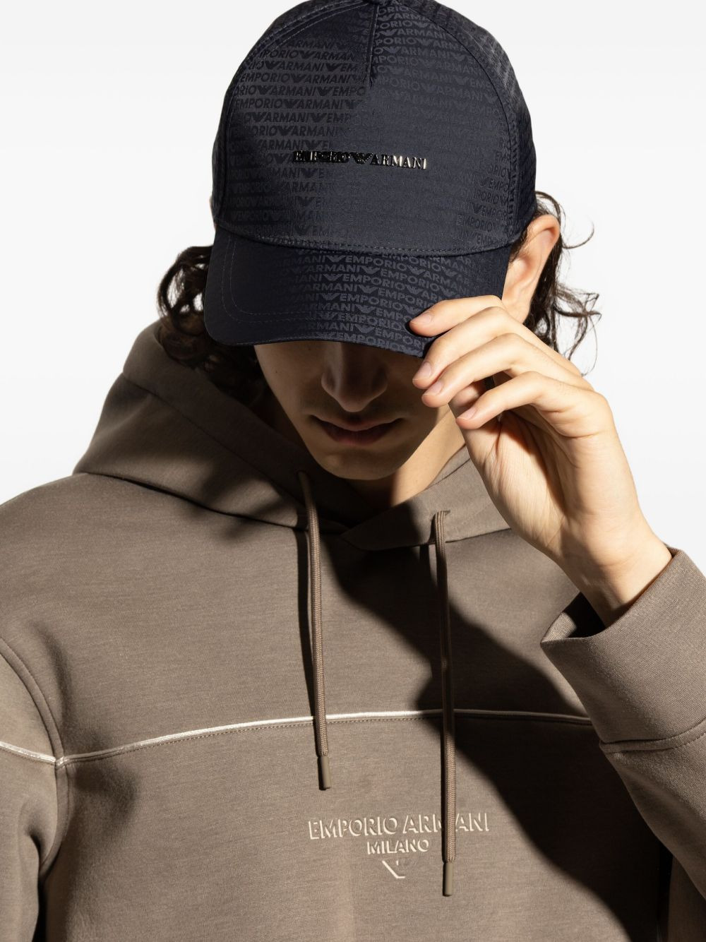 logo-plaque baseball cap - 4