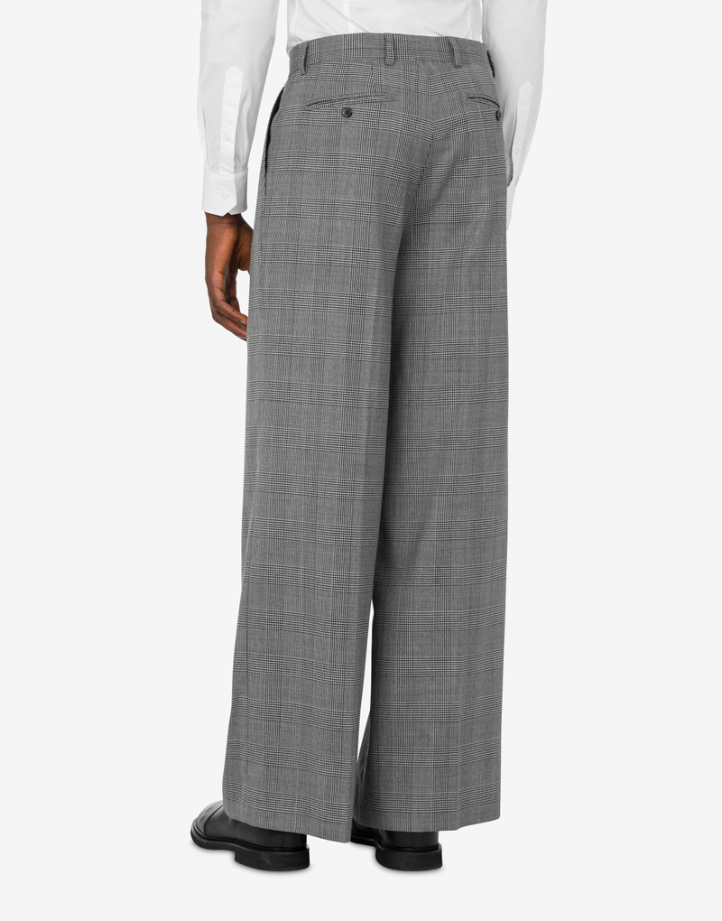 GLEN PLAID WOOL TROUSERS 3