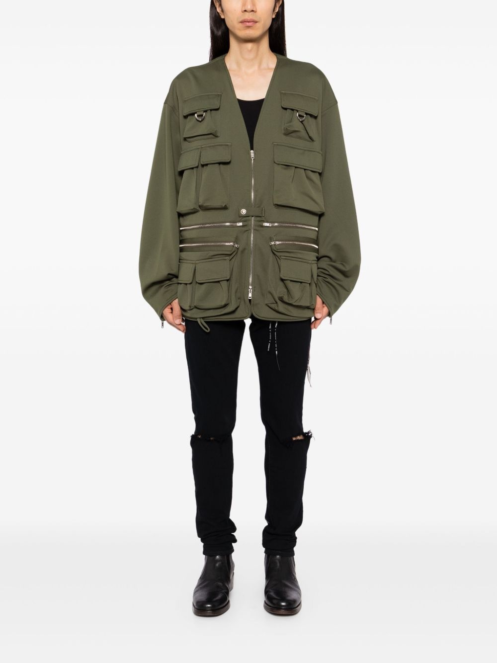 embroidered-logo military jackets - 2