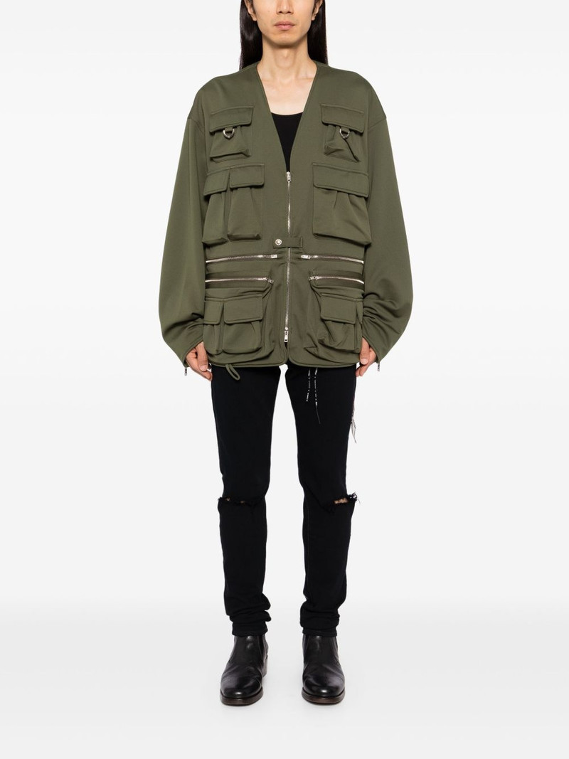 MASTERMIND WORLD embroidered-logo military jackets outlook