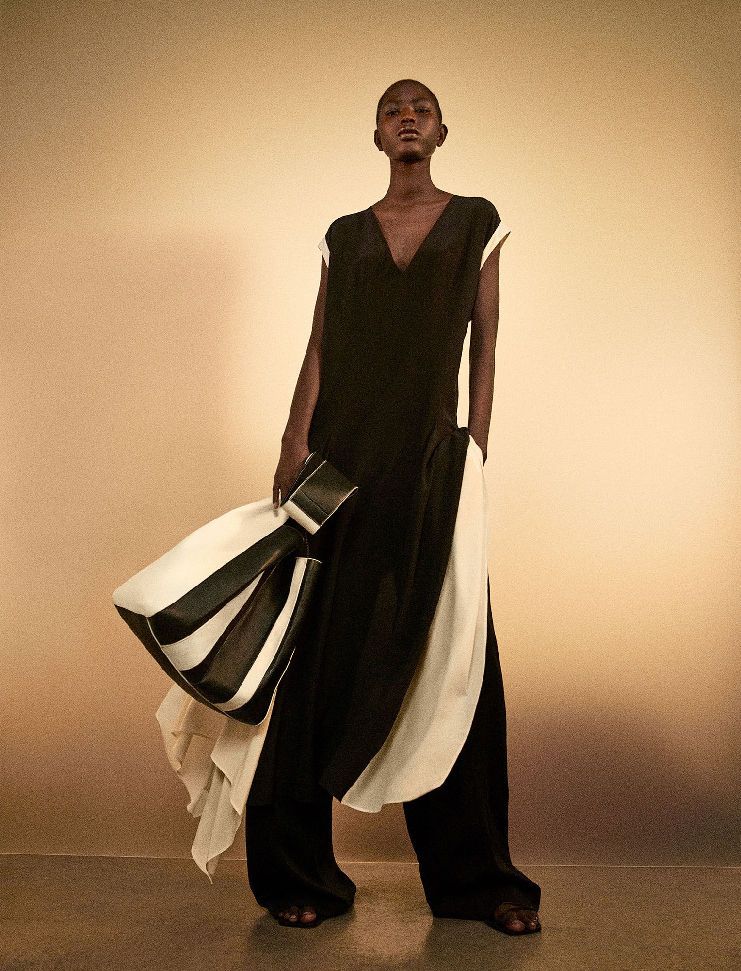 Silk Graphic Crepe de Chine Goodman Dress - 7
