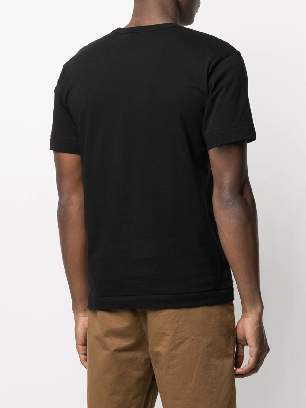 heart-embroidered crew-neck T-shirt - 4