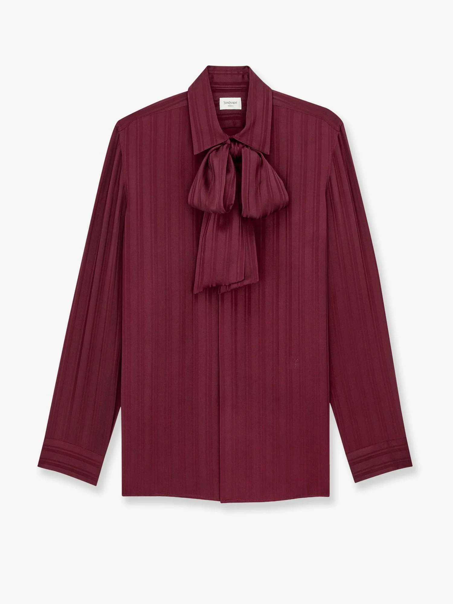 Cassandre Lavallière Striped Silk Jacquard Shirt - 1
