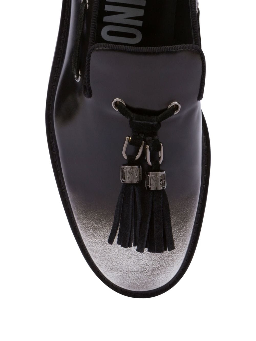 tassel-detail leather loafers - 3