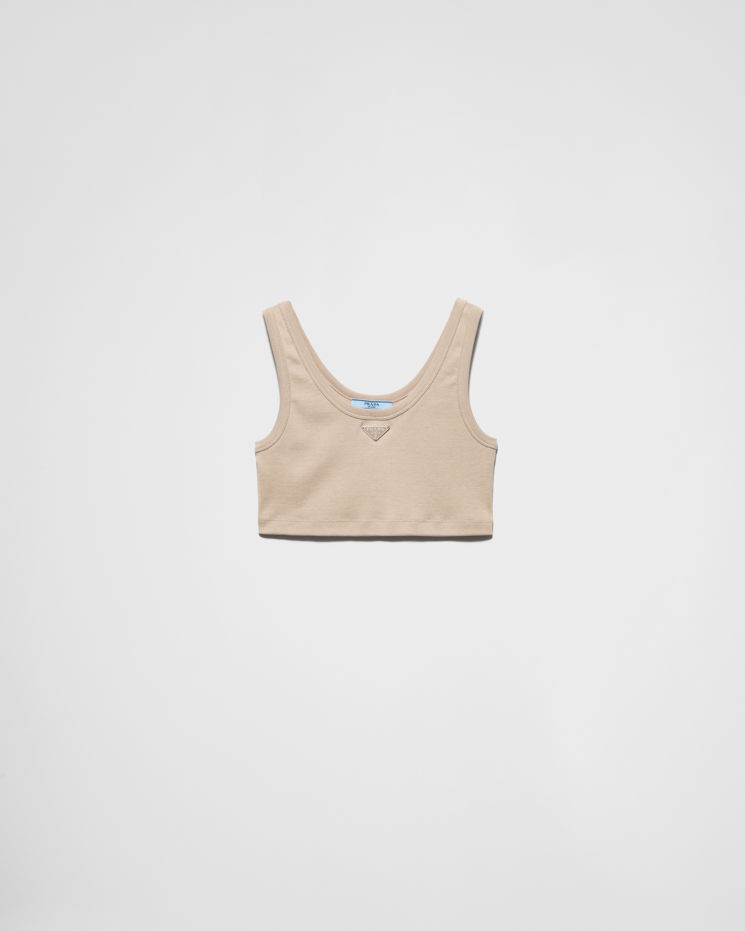 Ribbed knit crop top - 1