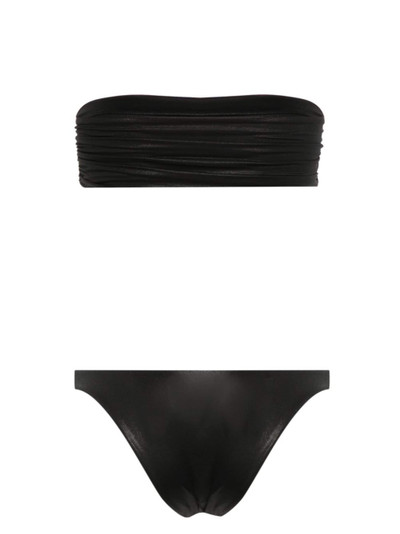 THE ATTICO rubberised-logo bikini outlook