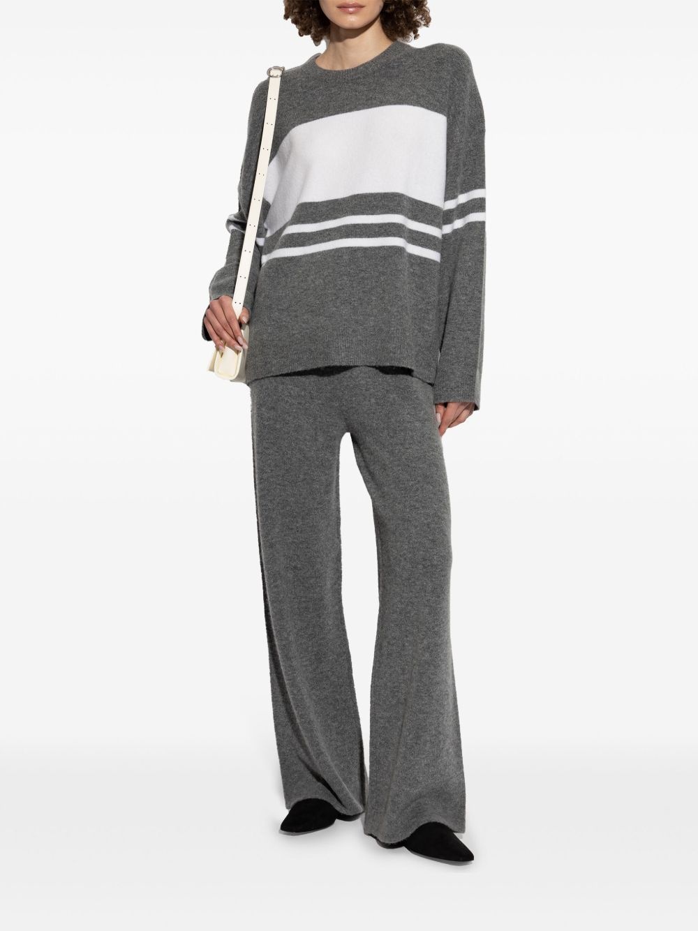 flared knit trousers - 2