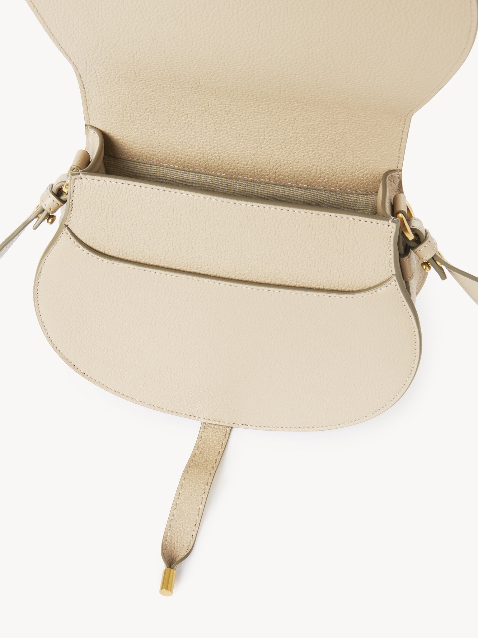 MARCIE SADDLE BAG IN GRAINED LEATHER - 4