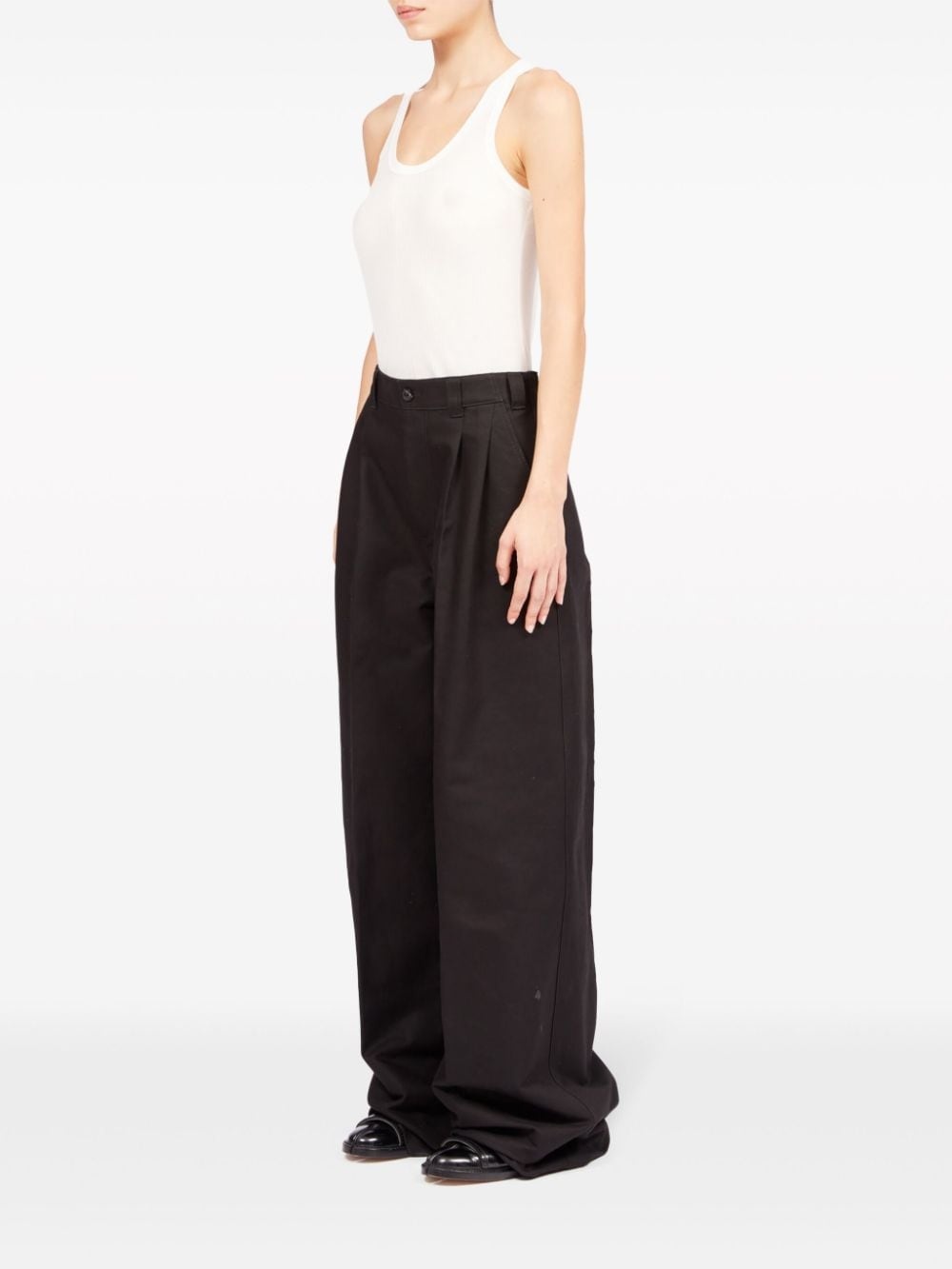 wide-leg tailored trousers - 7