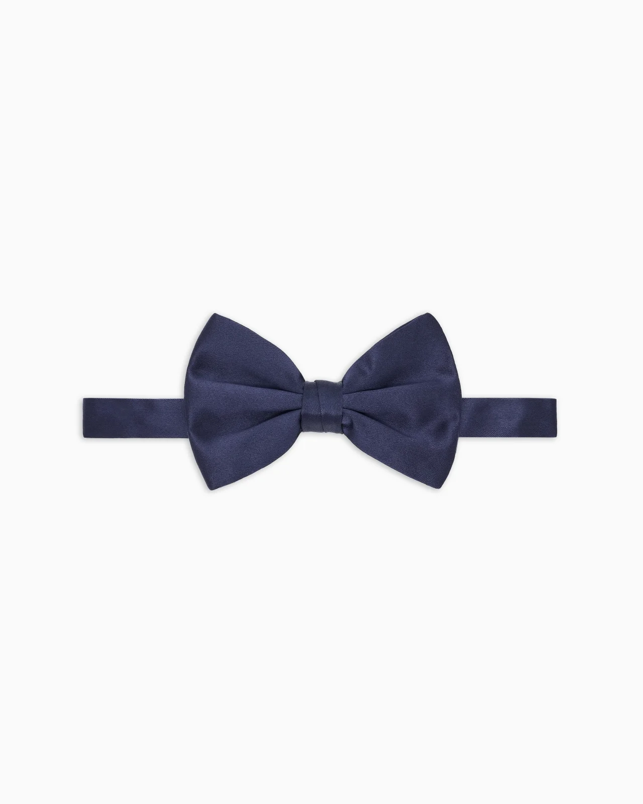 Large, pure silk knotted bow tie - 1