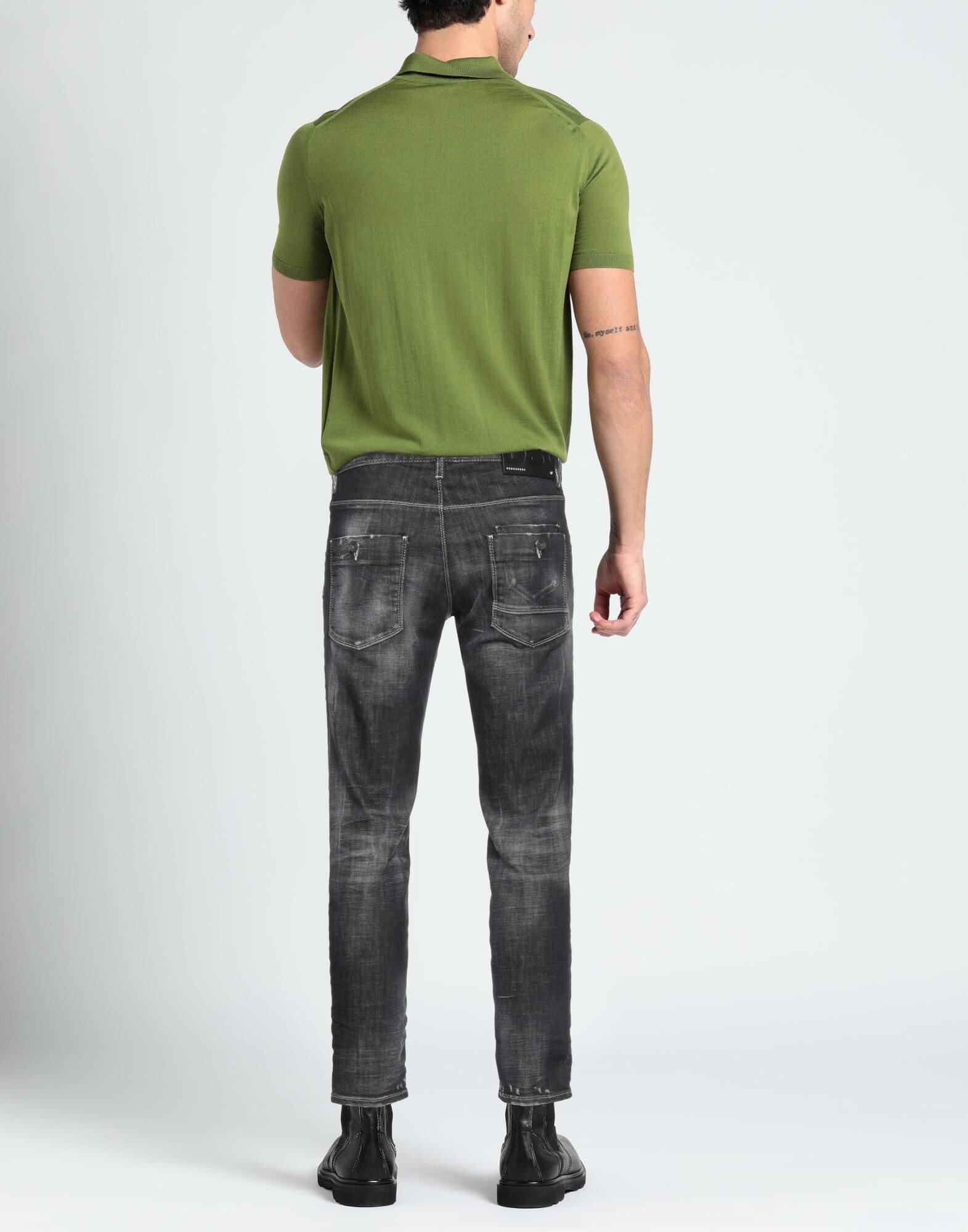 Black Men's Denim Pants - 3
