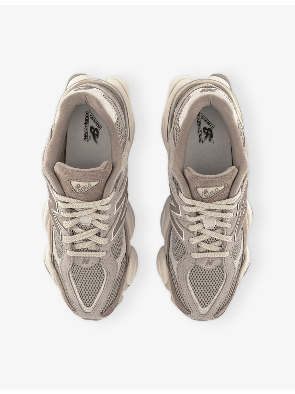 9060 Suede and Mesh Low-Top Trainers - 2