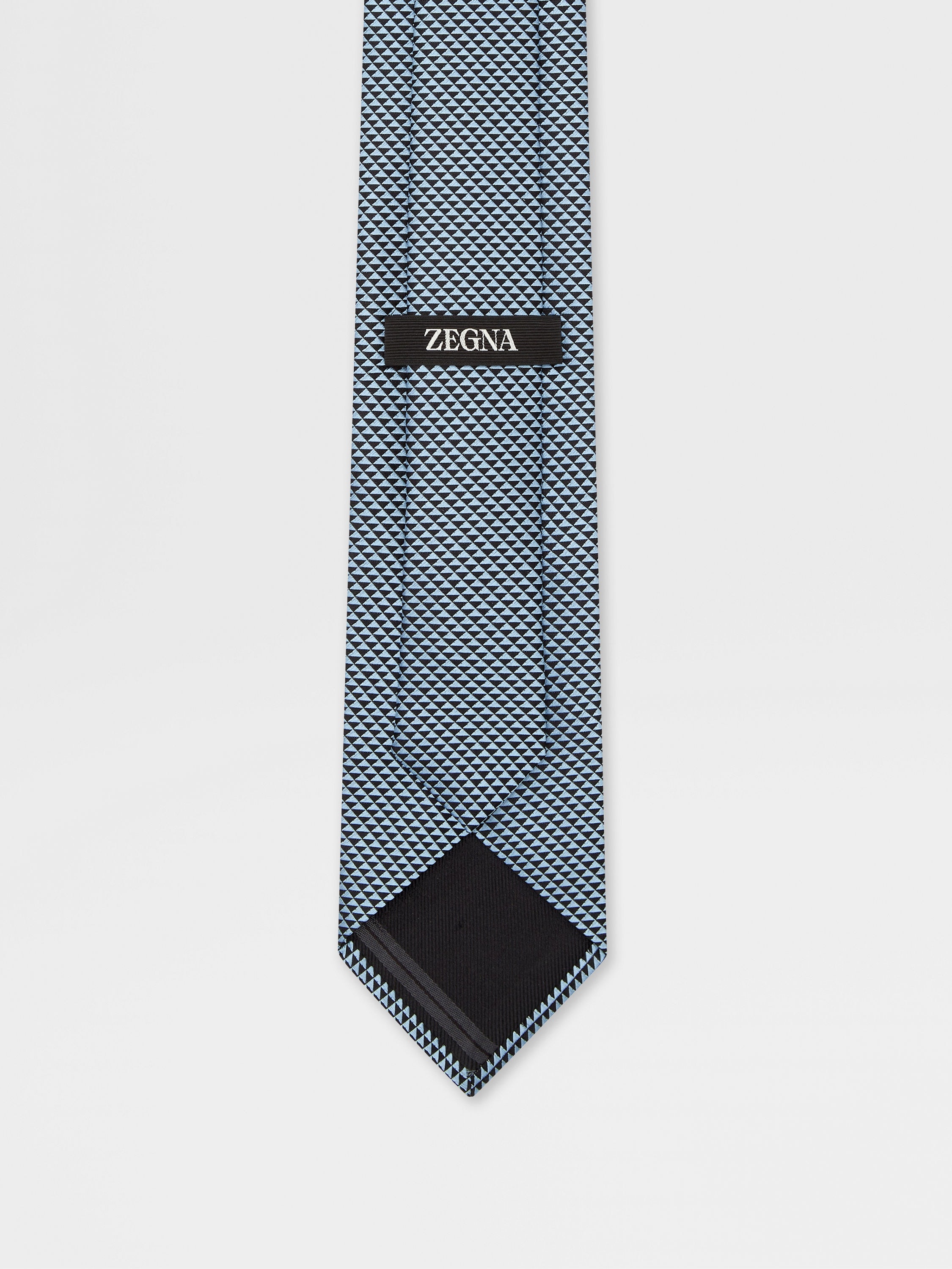LIGHT BLUE SILK TIE - 3