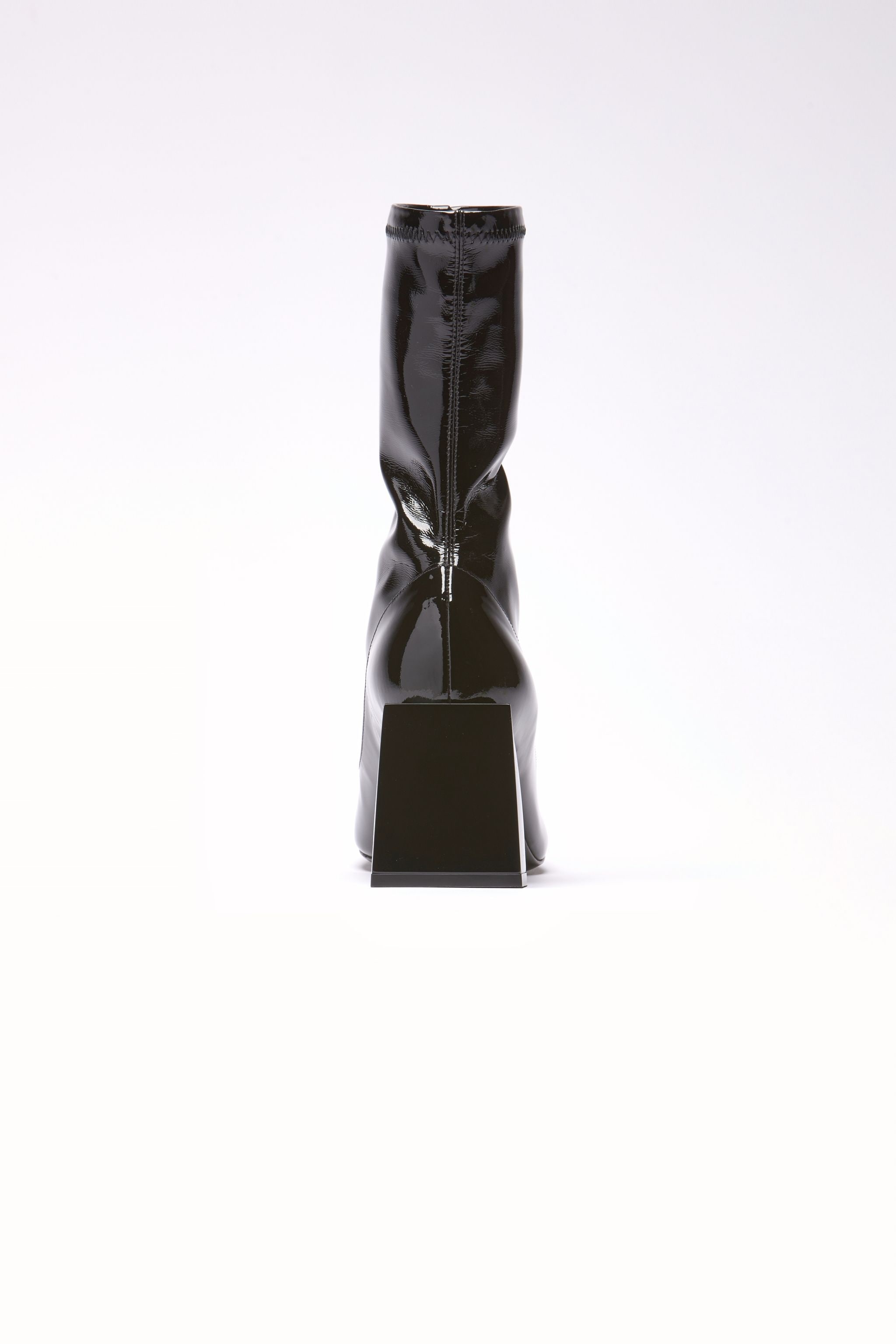 PATENT-LEATHER SOCK BOOTS - 3