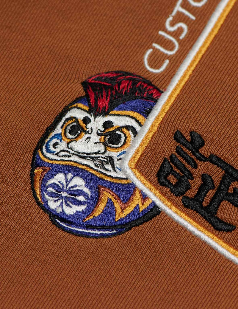 HOODED SWEATSHIRT WITH GODHEAD FLAG AND DARUMA EMBROIDERY 10