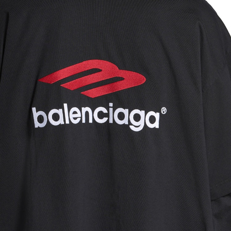 Balenciaga Double Front T-shirt 'Washed Black' 791615TQVQ61021 6