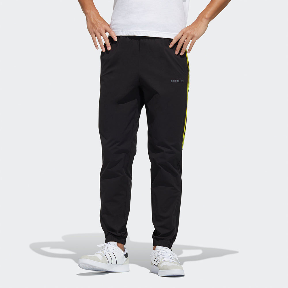adidas neo Casual Sports Side Stripe Bundle Feet Long Pants Black GP5676 - 2