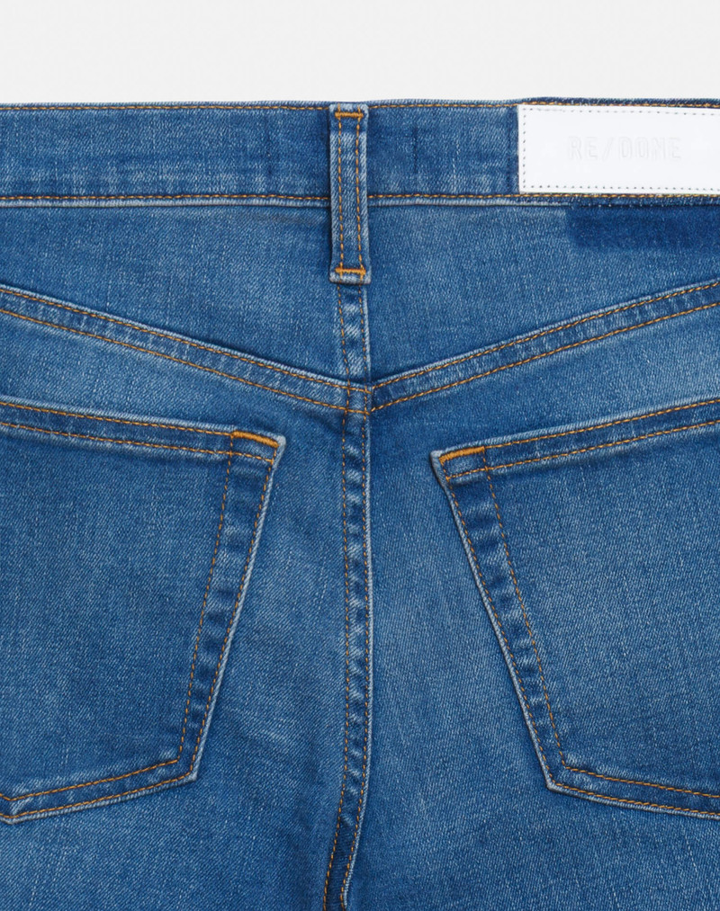 Comfort Stretch Mid Rise Wide Leg Crop - Viper Blue 10
