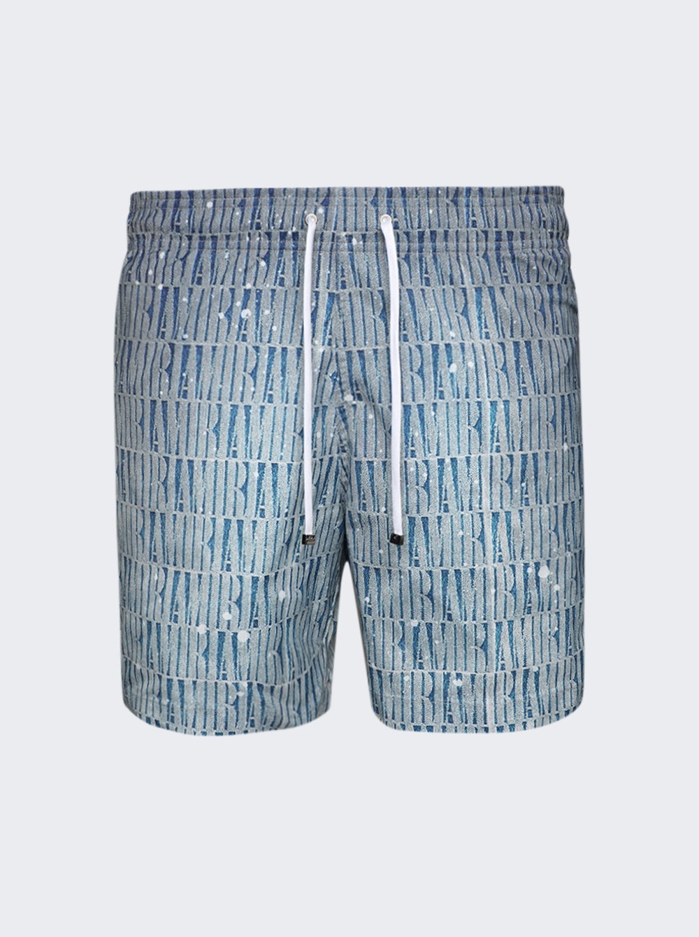 Gradient Repeat Swim Shorts Blue - 1