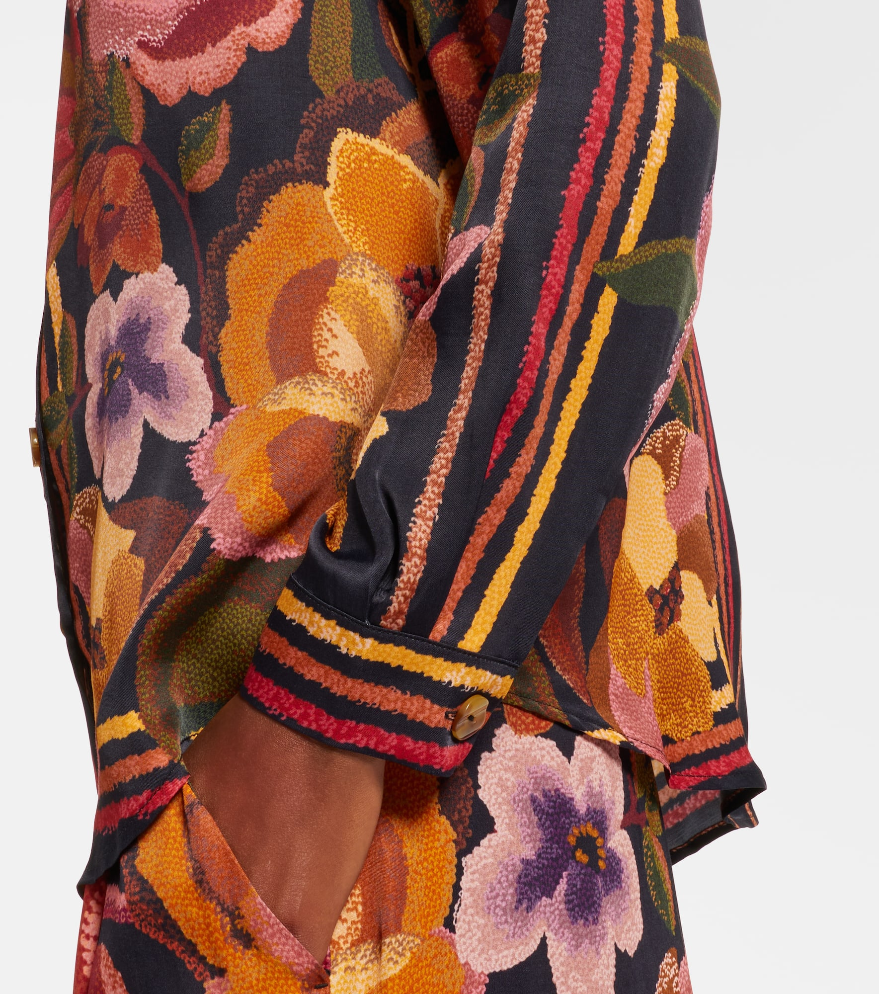 Chenille Flowers shirt - 5