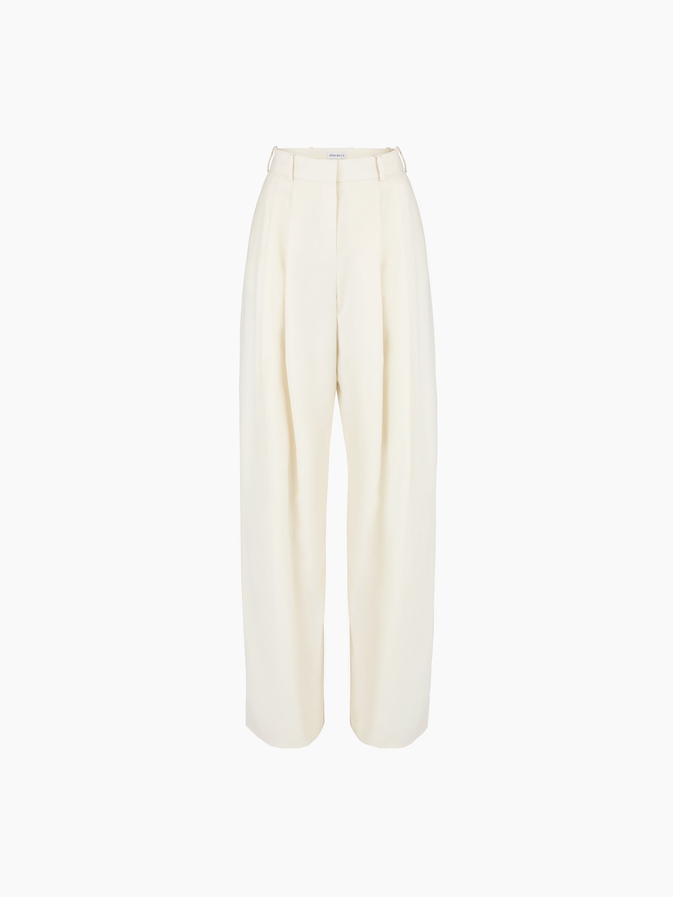 NINA RICCI PLEATED WIDE-LEG PANTS | REVERSIBLE
