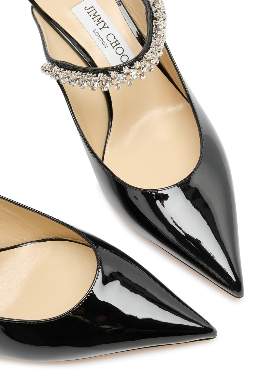 Jimmy Choo Bing 65 Embellished Patent Leather Mules - 3