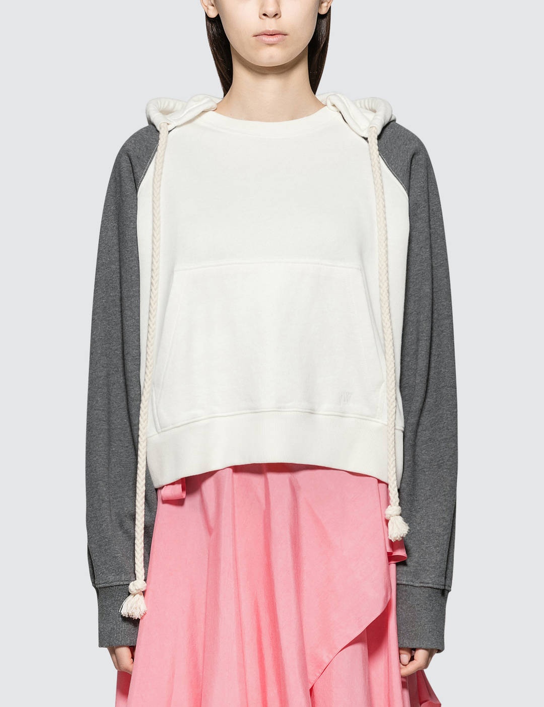 Contrast Sleeve Hoodie - 1