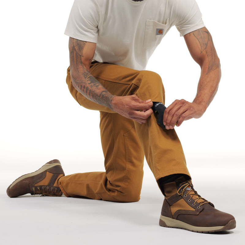 Relaxed Straight Rugged Flex™ Duck Double-Front Dungaree 4