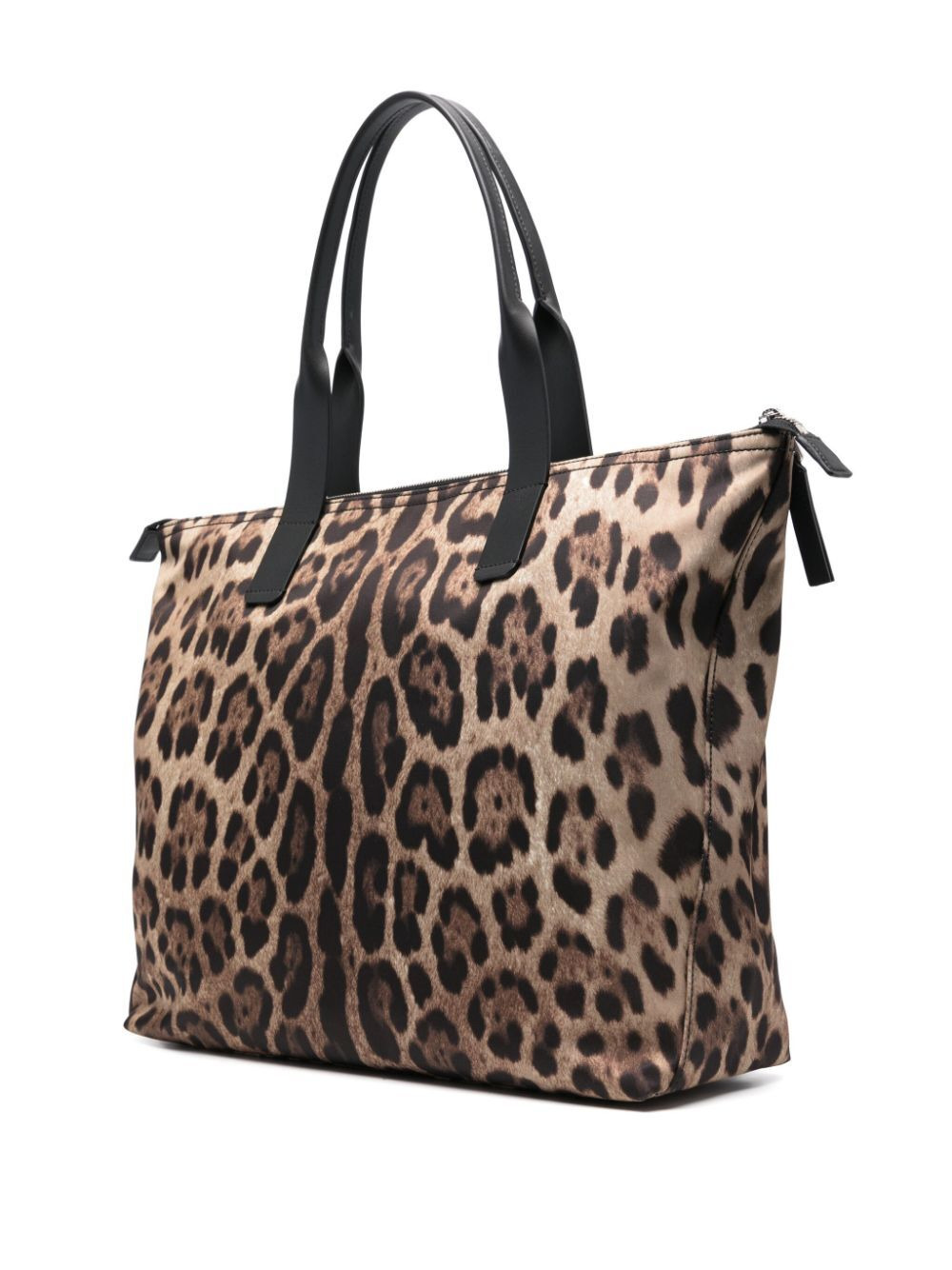 Dolce & Gabbana Men Leopard Print Nylon Adamo Shopper - 3