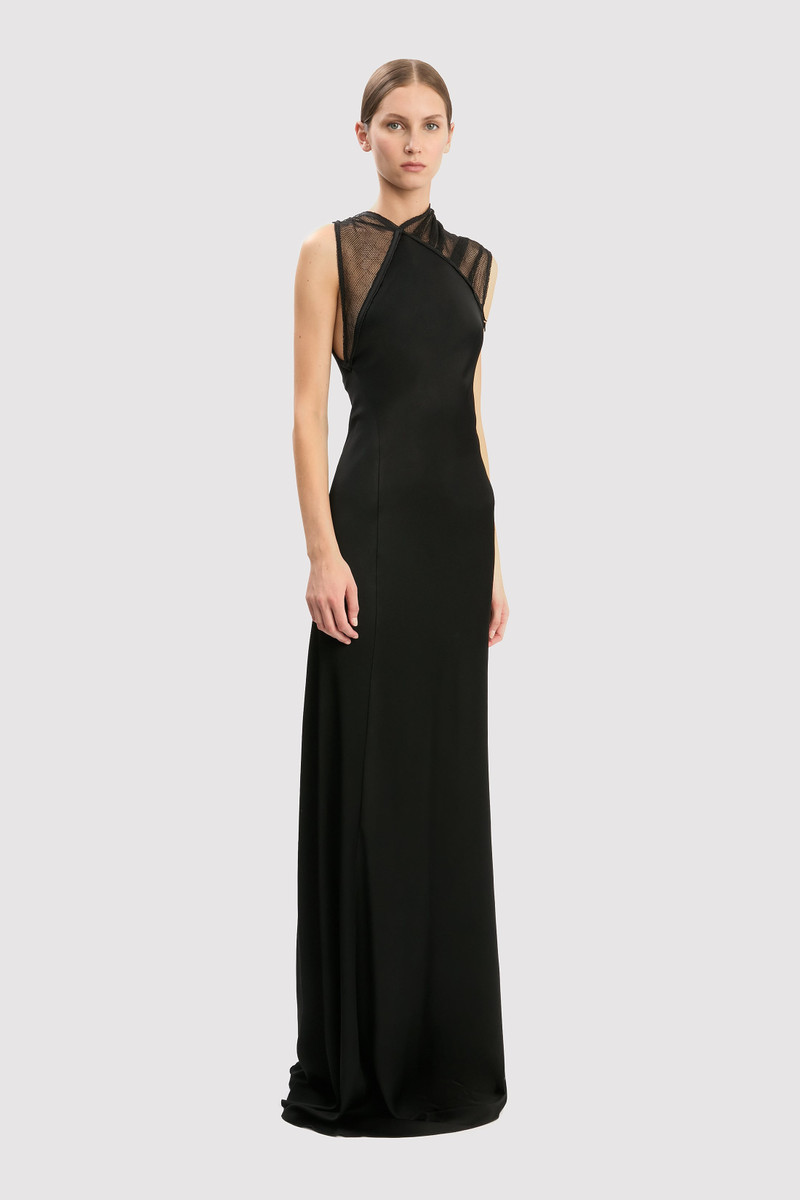 Mesh Gown In Black 3