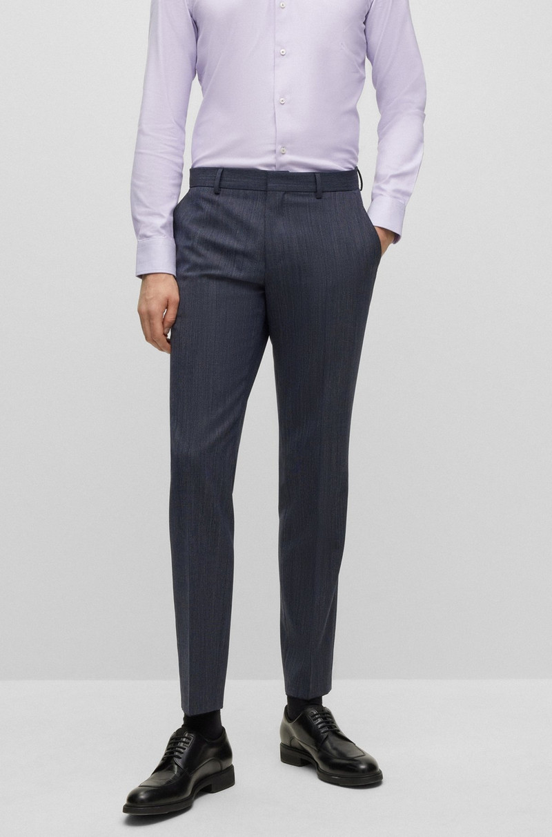 SLIM-FIT SUIT IN A MICRO-PATTERNED WOOL BLEND 7