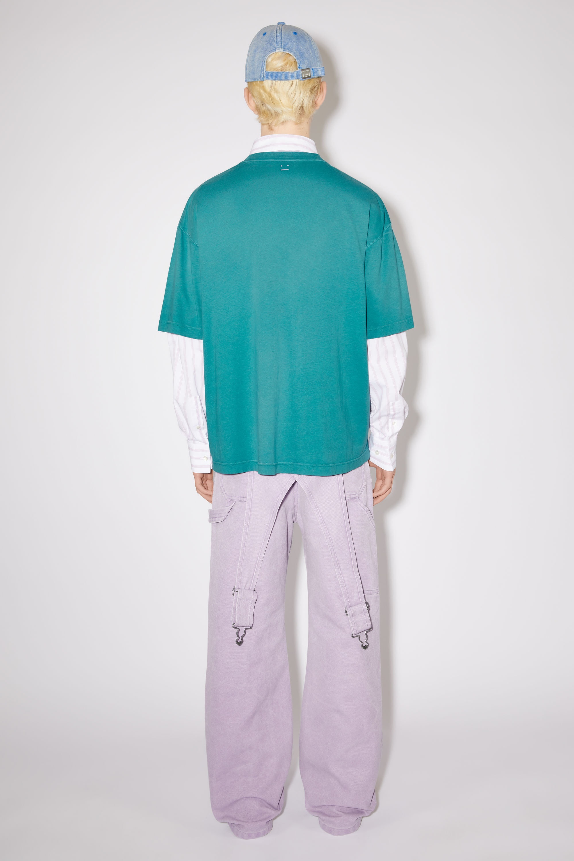 Crew neck t-shirt- Regular fit - Sea green - 3