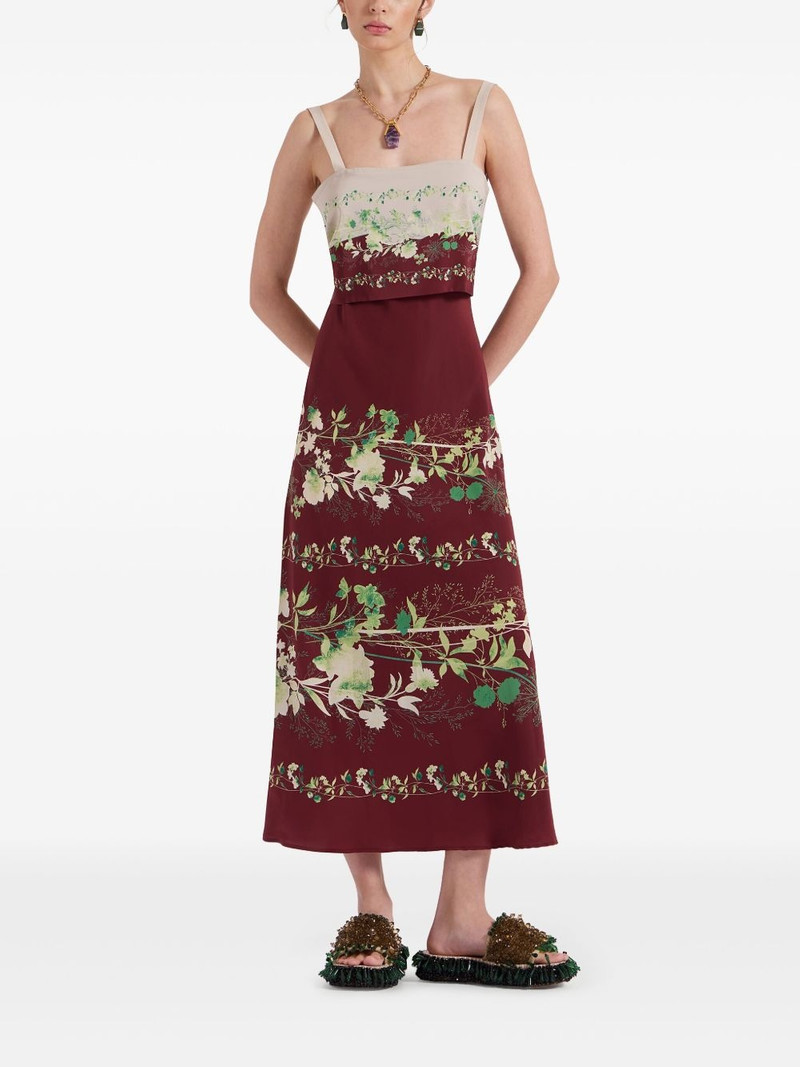 La DoubleJ slip-around midi dress outlook