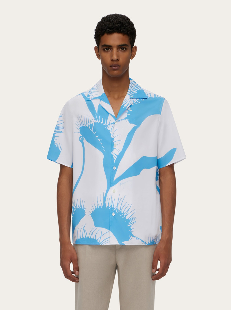 FERRAGAMO Venus print bowling shirt outlook