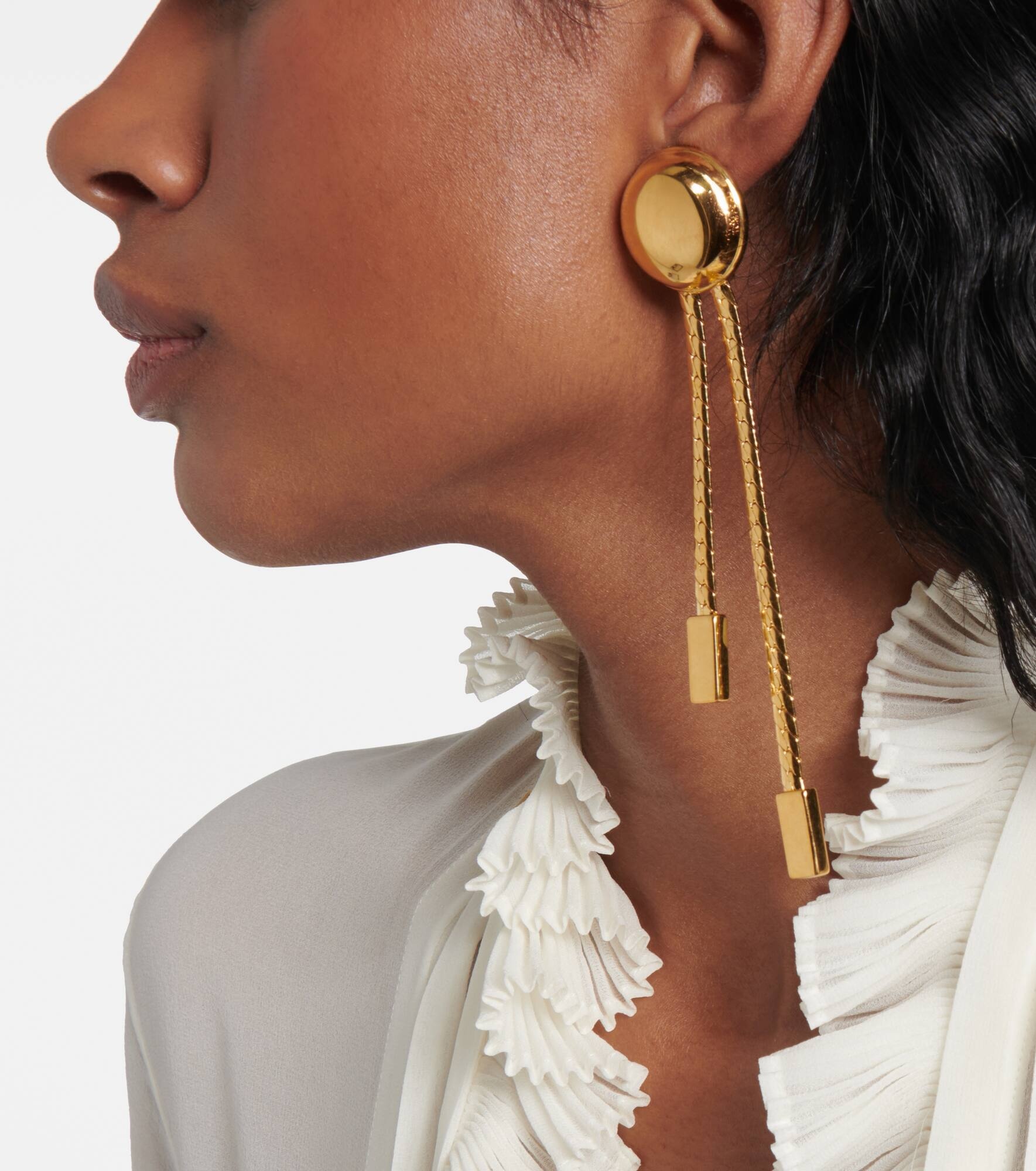 Embellished clip-on earrings - 6