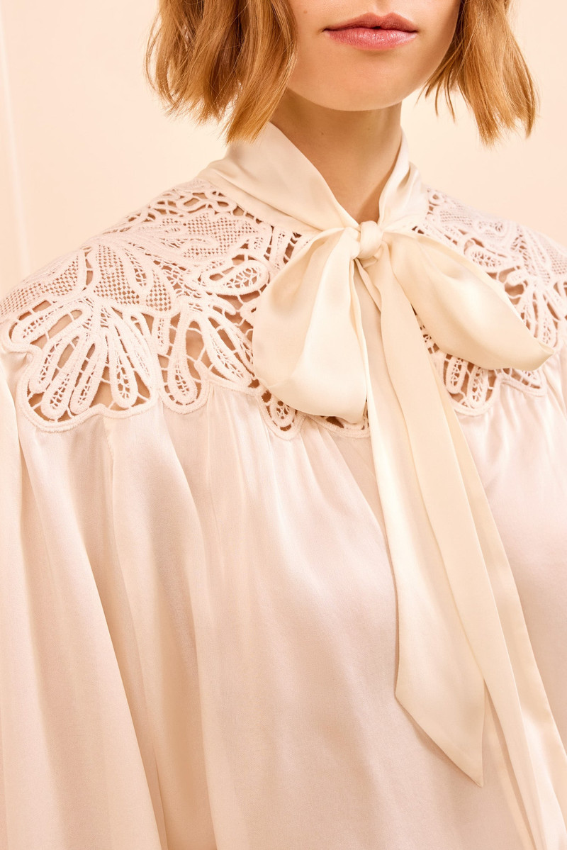 ULLA JOHNSON Lenora Silk Blouse outlook
