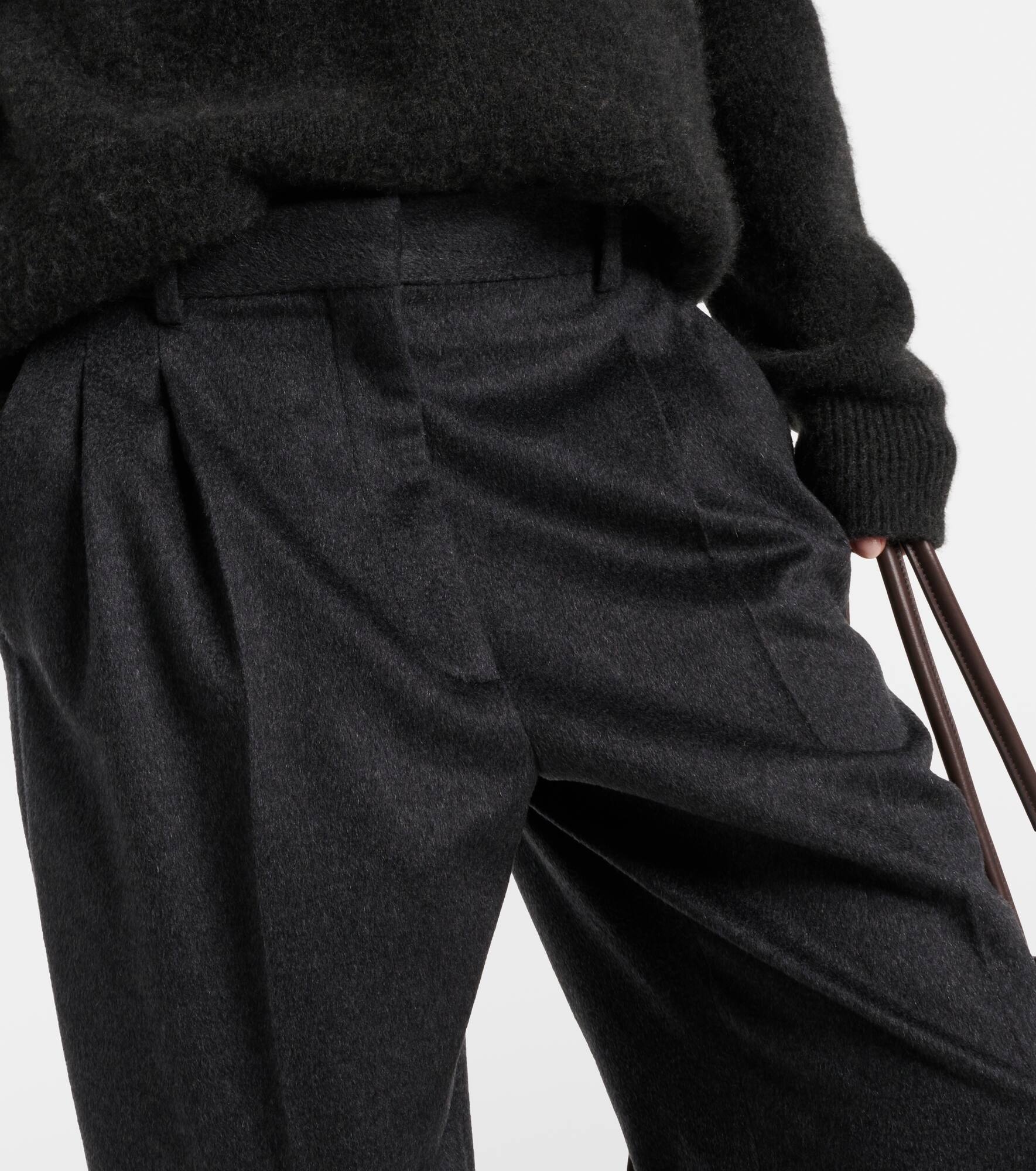 Richelle cashmere straight pants - 4