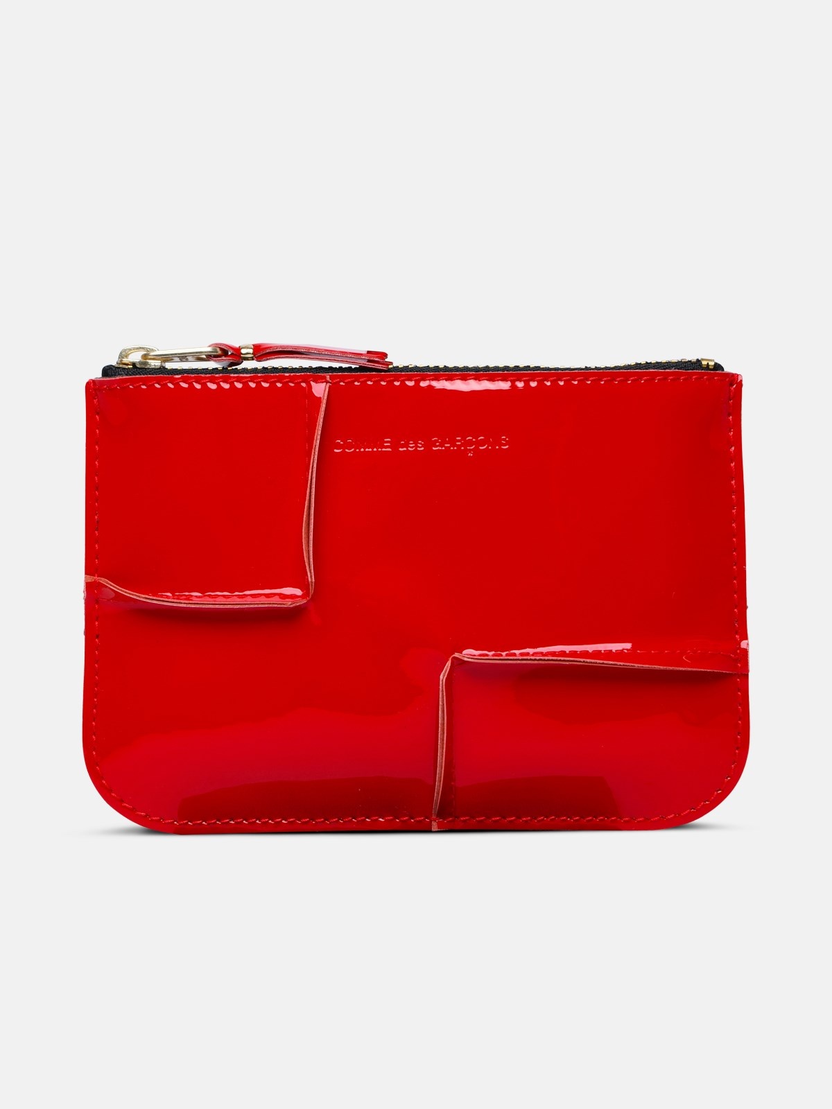 'MEDLEY' RED LEATHER CARD HOLDER - 1